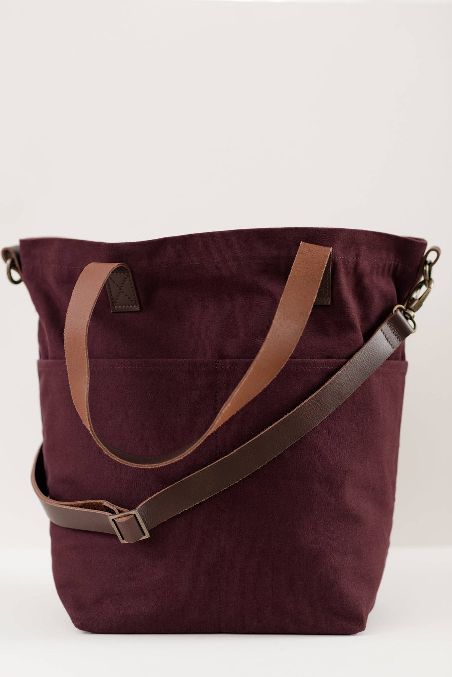 Canvas crossbody project tote