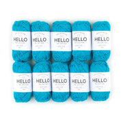 HELLO 100% Cotton 25g Amigurumi Yarn Pack of 10 balls