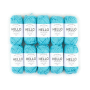 HELLO 100% Cotton 25g Amigurumi Yarn Pack of 10 balls