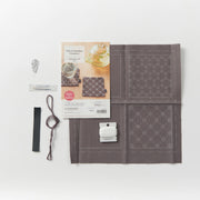 Sashiko Coasters Kit - Gray