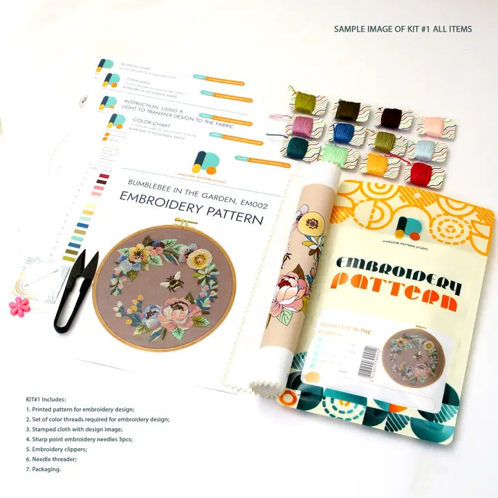Mandala Jellyfish Embroidery Kit