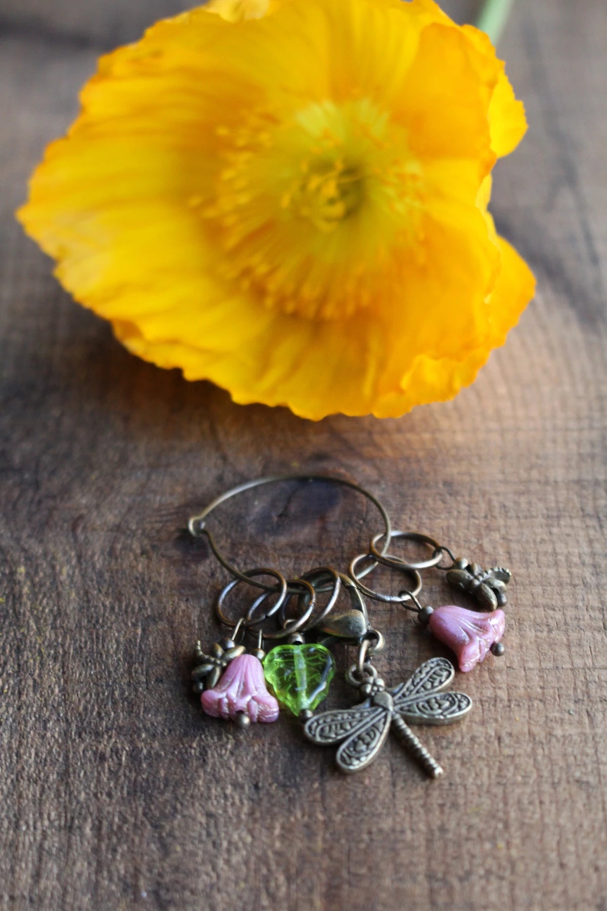 Garden Visitors Metal & Bead Stitch Markers – Wild Knits
