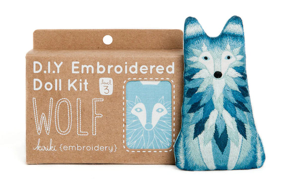 Wolf Doll Embroidery Kit